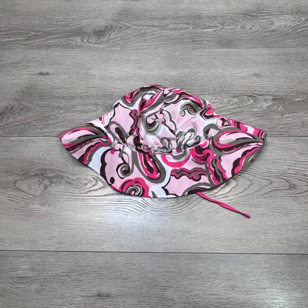 Columbia Womens Omni-Shade Sun Hat Pink Paisley Swirl Wide Brim Bucket Hat O/S